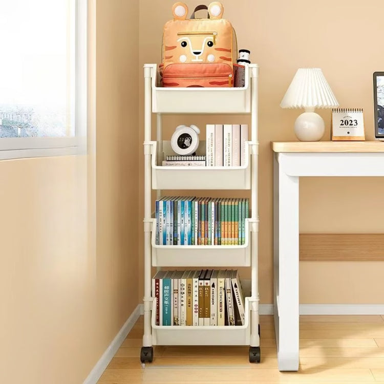 Home Snack Rack Organizer, Multi-layer Mobile Storage Handcart for Kitchen, Living Room, and Bedroom with Wheels