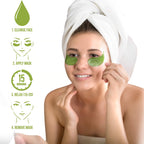 Seaweed Hydrating Eye Mask - Nourishing Skincare Gift for Dark Circles & Puffiness