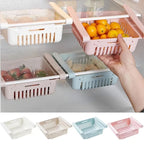 Stretchable Refrigerator Drawer Organizer – Pull-Out Fridge Storage Shelf for Food & Kitchen Essentials