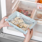 Stretchable Refrigerator Drawer Organizer – Pull-Out Fridge Storage Shelf for Food & Kitchen Essentials