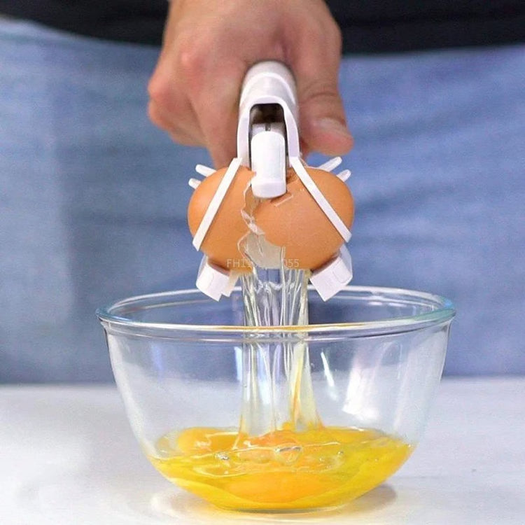 Handheld Egg Shell Cracker & Separator – Easy Egg Opener with Quick Yolk Separator Tool