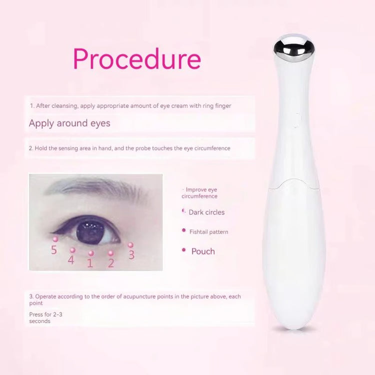 Home Electric Eye Massage Instrument, Exquisite Eye Skin De-Bagging De-Watering, Effective Fine Lines Care Instrument