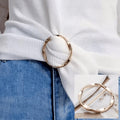 Adjustable Shirt Ring & Scarf Buckle Set (5-Pack) – Multipurpose Fashion Belt Accessories