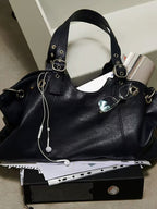 Vintage Top-handle Handbags For Women Fashion Satchel Tote Shoulder Bag Dumpling Pack Large Purse Hobos Bolsa