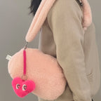 Pink Brain Plush Backpack Creative Human Organs Stuffed Plushie Toy for Home Decor & Gift