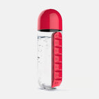 Plastic Water Bottle Combine with Medicine Box, Sports Water Cup Organizer for Pills