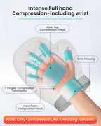 Carpal Tunnel Wrist Finger Massager, Electric Hand Massager, Airbag Compress, Portable Vibrating Kneading Gloves