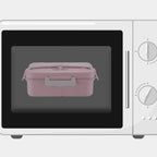 Wheat Straw Microwave Lunch Box with Spoon and Chopsticks for Kids School and Office