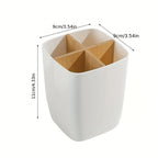 Bamboo Desk Organizer Storage Box