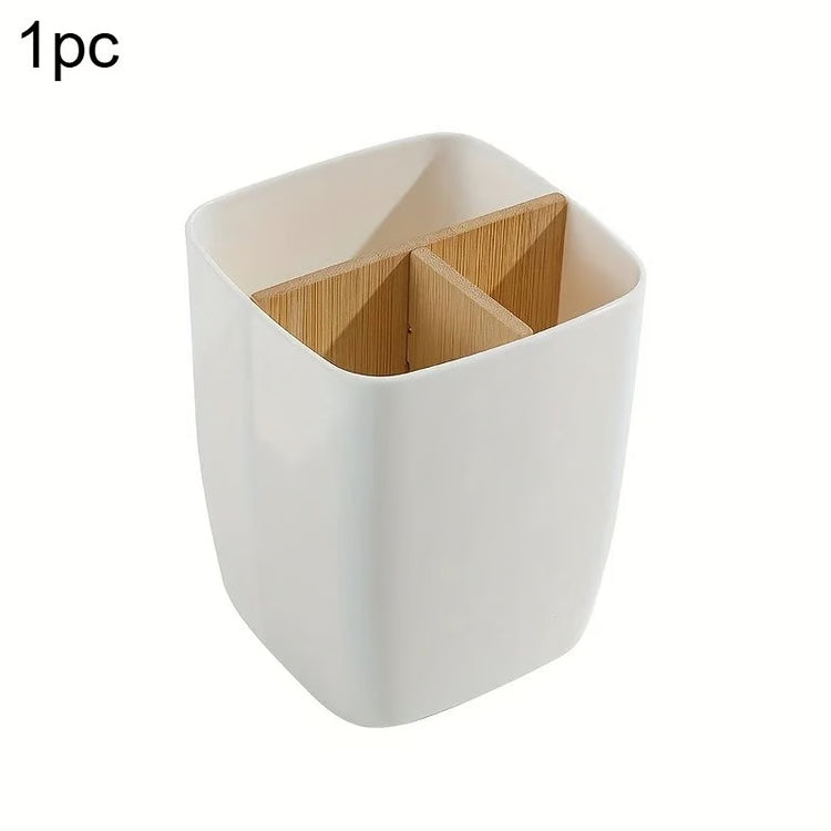 Bamboo Desk Organizer Storage Box