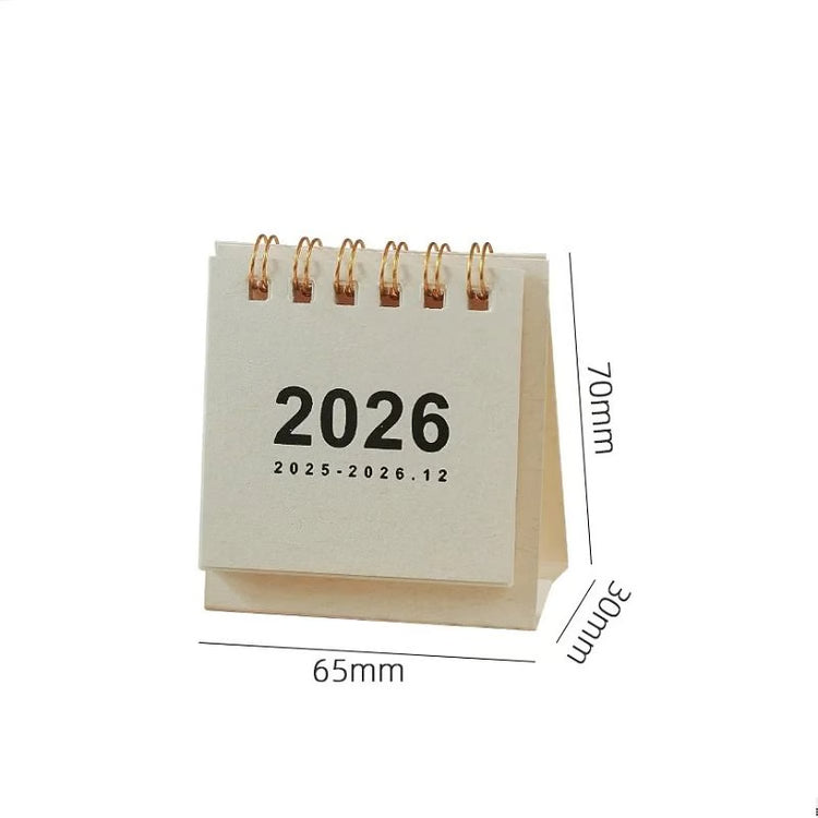 Mini Simple Desk Calendar Creative Coil Desktop Planner