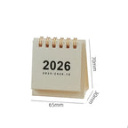 Mini Simple Desk Calendar Creative Coil Desktop Planner