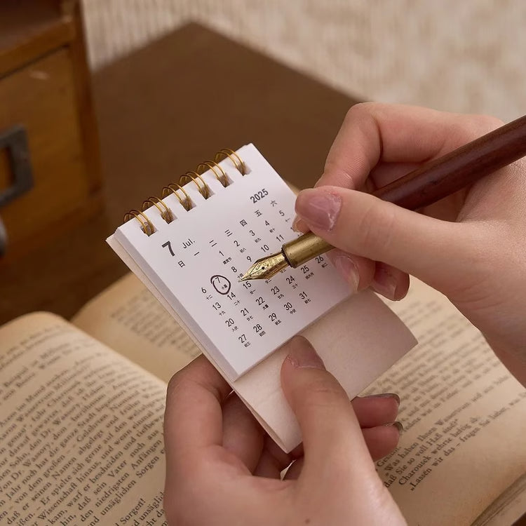 Mini Simple Desk Calendar Creative Coil Desktop Planner