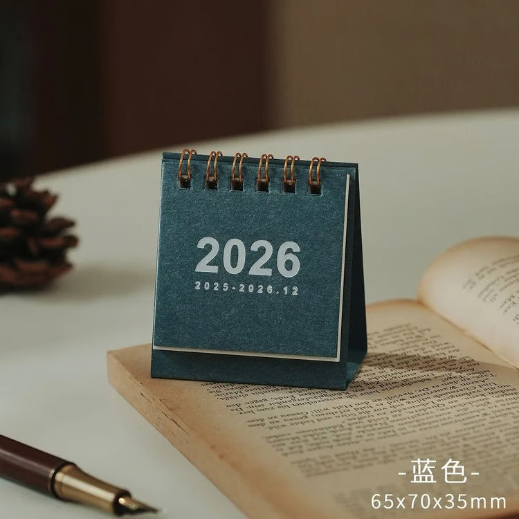 Mini Simple Desk Calendar Creative Coil Desktop Planner