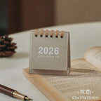 Mini Simple Desk Calendar Creative Coil Desktop Planner