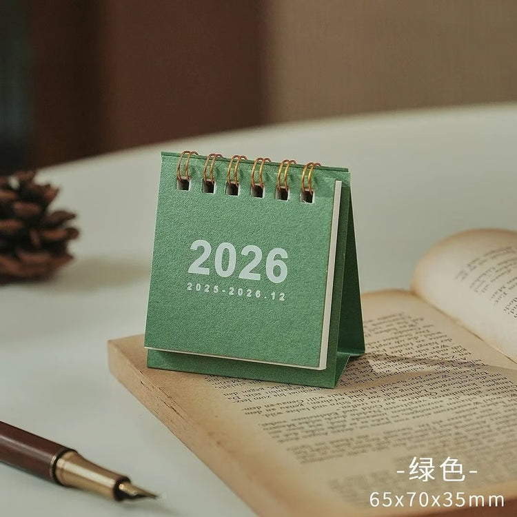 Mini Simple Desk Calendar Creative Coil Desktop Planner