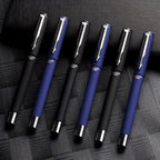 3-Piece Executive Frosted Ballpoint Pen Set – 0.7mm Titanium Steel Tip & Ultra-Smooth Neutral Ink for High-Performance W