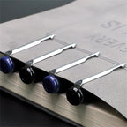 3-Piece Executive Frosted Ballpoint Pen Set – 0.7mm Titanium Steel Tip & Ultra-Smooth Neutral Ink for High-Performance W