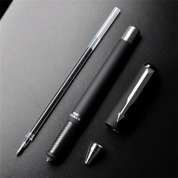 3-Piece Executive Frosted Ballpoint Pen Set – 0.7mm Titanium Steel Tip & Ultra-Smooth Neutral Ink for High-Performance W
