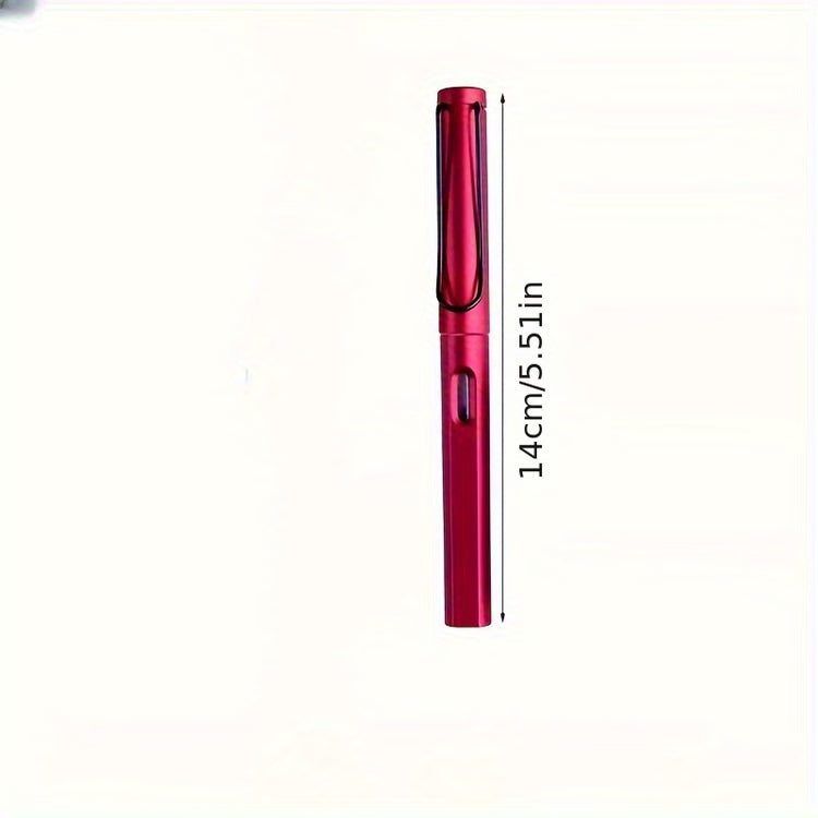 6 Pen-Type Brush Ink Sac 30 Black, Small Calligraphy Pen Soft Brush Small Block, Metal Brush Can Add Ink Water Wolf Pen