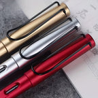 6 Pen-Type Brush Ink Sac 30 Black, Small Calligraphy Pen Soft Brush Small Block, Metal Brush Can Add Ink Water Wolf Pen