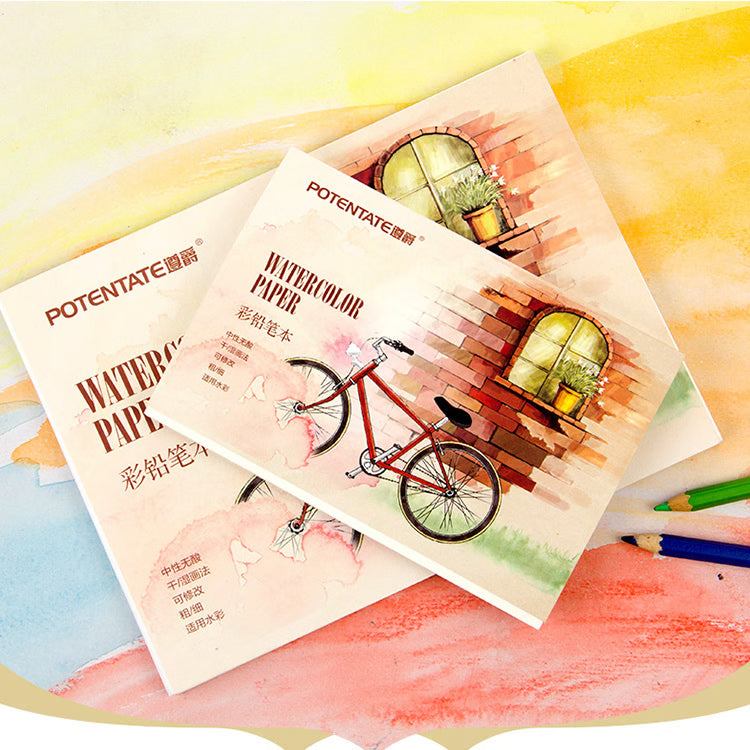 Watercolor Sketchbook Sheets for Beginner Drawing, Color Pencil Sketch, Painting Handbook Paper Art Supplies