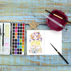 Watercolor Sketchbook Sheets for Beginner Drawing, Color Pencil Sketch, Painting Handbook Paper Art Supplies